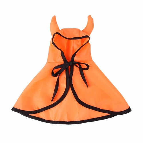 Fierce Feline Horned Halloween Cape For Pets