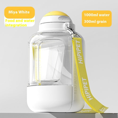 2 In 1 Dog Large Capacity Pets Out Drinking Pot Cat Water Dispenser