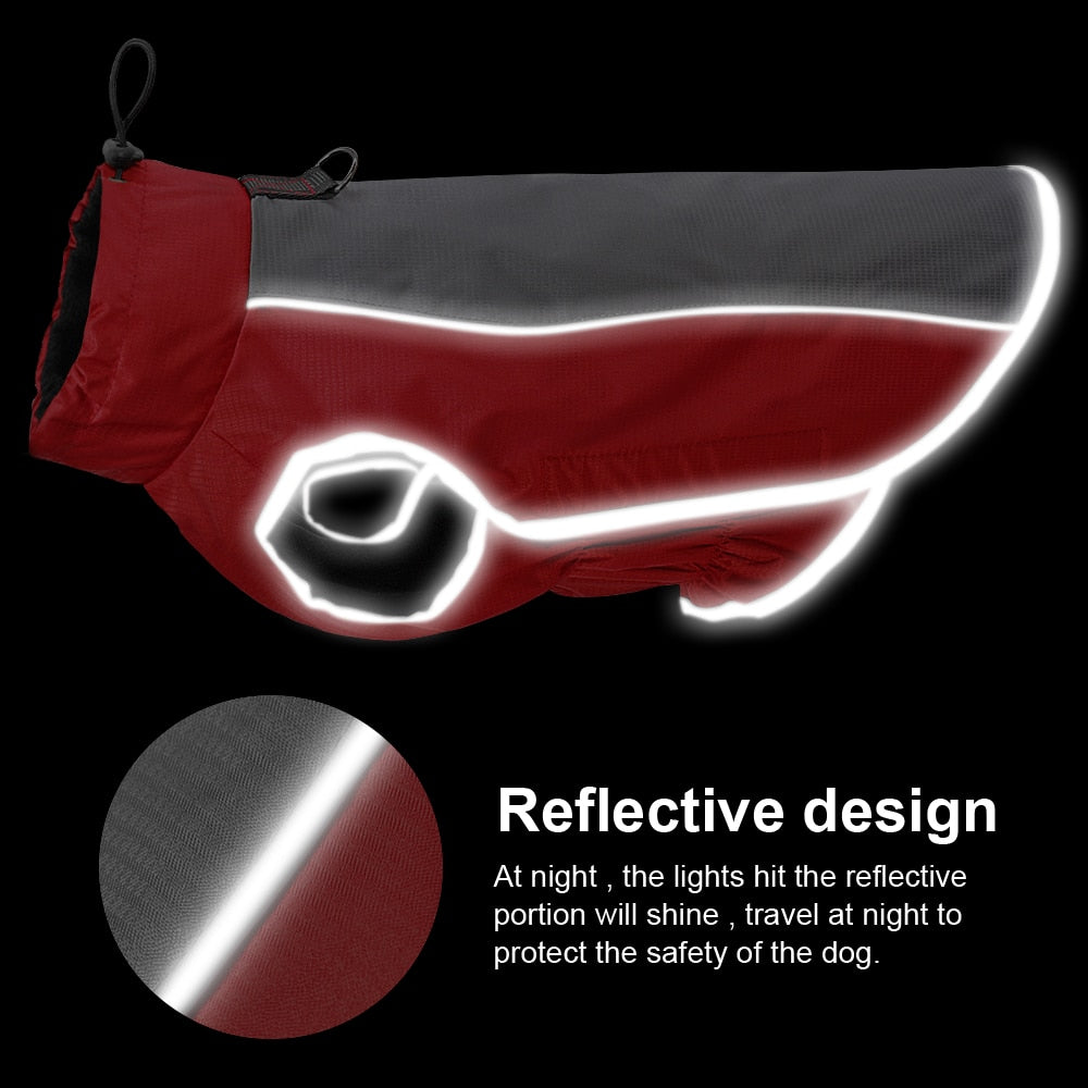 Dog Clothes Reflective Waterproof Pet Jacket