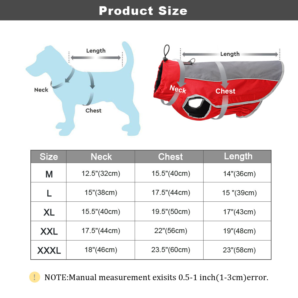 Dog Clothes Reflective Waterproof Pet Jacket