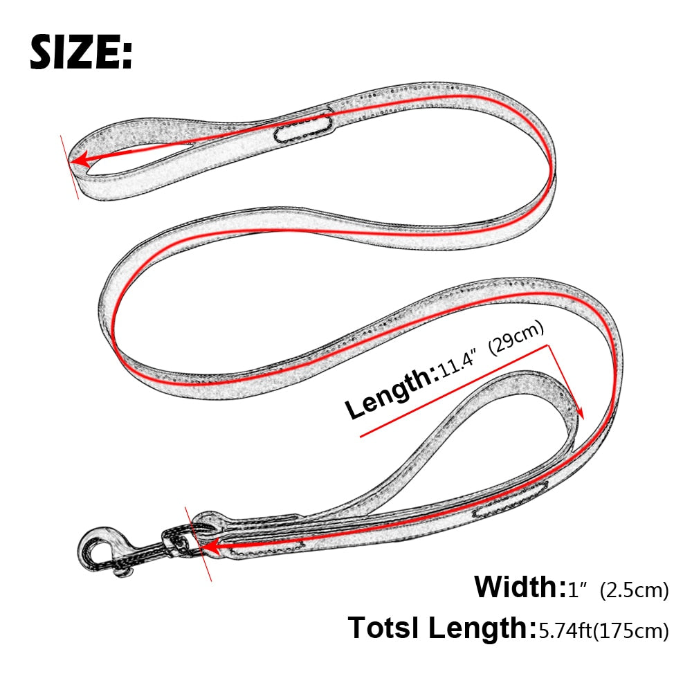 Geniune Leather Pet Dog Leash Rope Pet K9 Training