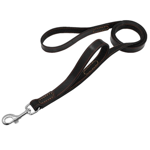 Geniune Leather Pet Dog Leash Rope Pet K9 Training