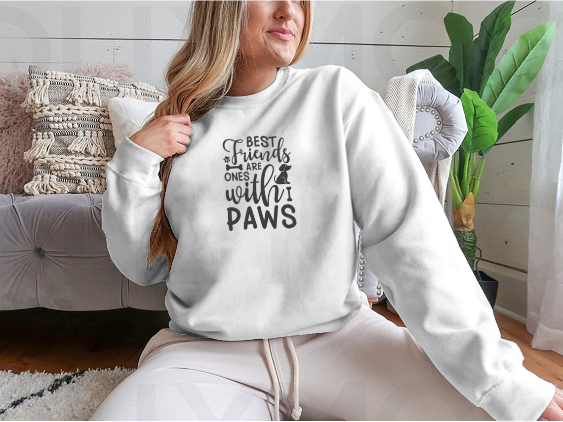 Best Friends Are Ones With Paws Inspirational Quote About Pets Modern