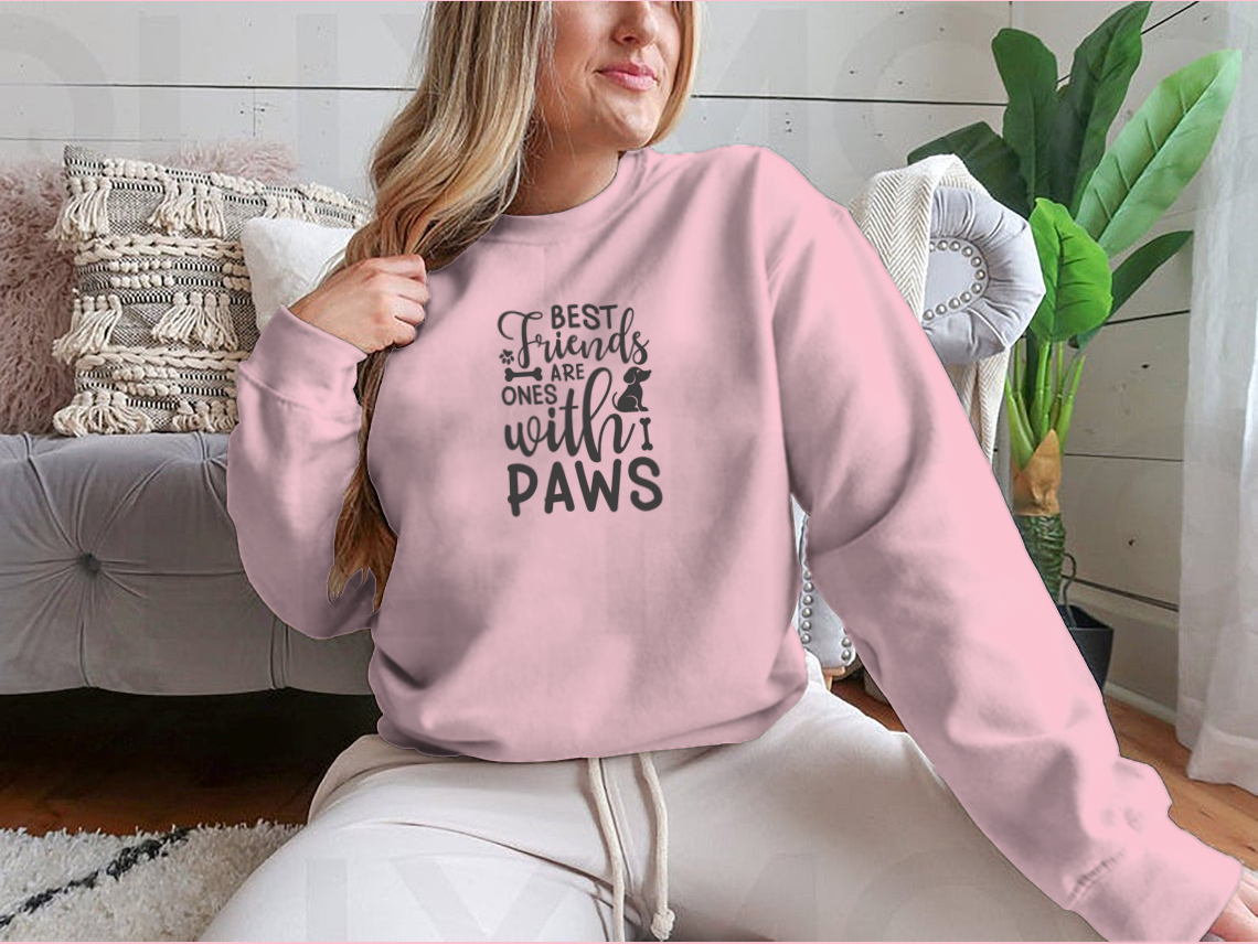 Best Friends Are Ones With Paws Inspirational Quote About Pets Modern