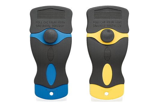 Blue and Yellow Pet Hair Grooming Tools