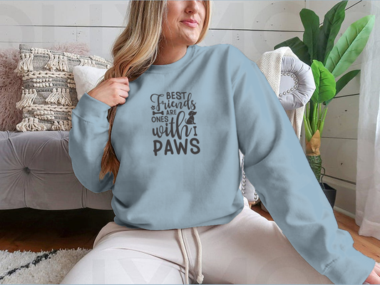 Best Friends Are Ones With Paws Inspirational Quote About Pets Modern