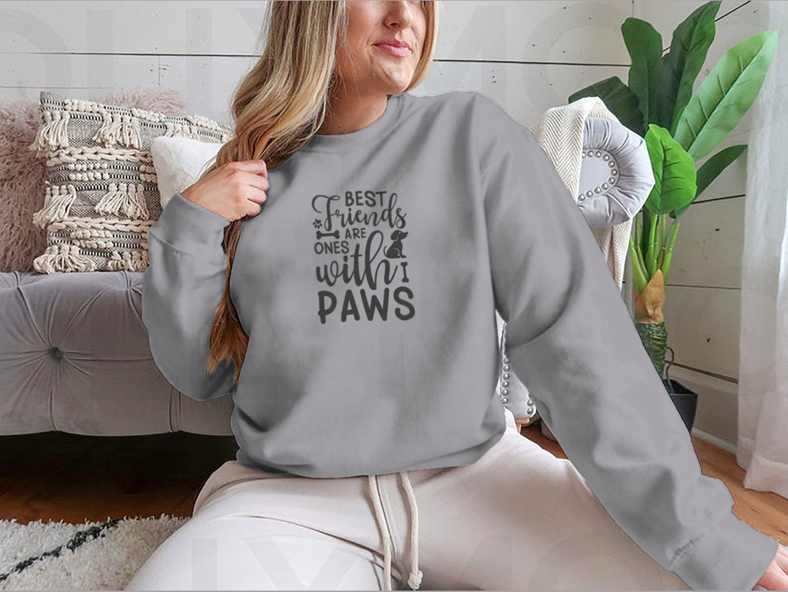 Best Friends Are Ones With Paws Inspirational Quote About Pets Modern